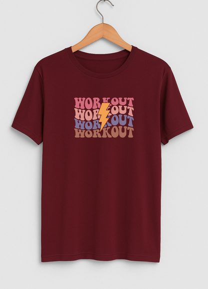 Maroon Workout T-Shirt